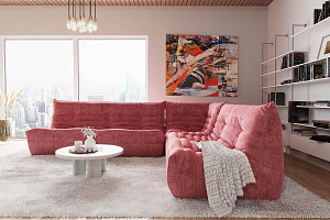 Большой диван ДеФранс из антивандальной ткани, бескаркасный Диван, кресло, пуф, легкий уход, быстрая доставка